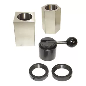 Set Of 5 Pc 5C Hex Square Closer Rings Collet Block Chuck Milling Lathe Surface - Picture 1 of 5