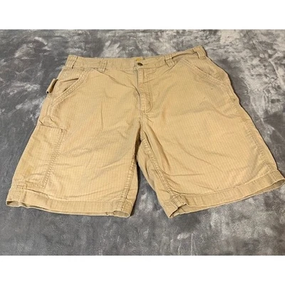 Pantalones Cortos de Trabajo Carhartt Calce Relajado Tostado Caqui Talla 36 Carpintero Utilitario Foto 1 de 4