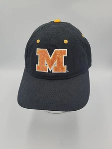 Missouri Tigers Mizzou Lentejuelas "M" El Juego Correa Gorra Sombrero Negro y Dorado OSFM - Imagen 1 de 7