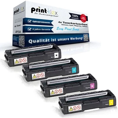 4 toner per Ricoh Aficio SP C240DN SPC220 SPC221 SPC222 SF DN kit risparmio - Immagine 1 di 4