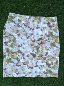 Banana Republic Women’s Short Skirt Size 12 Abstract Floral Camo Pattern Side Zi - Picture 1 of 4