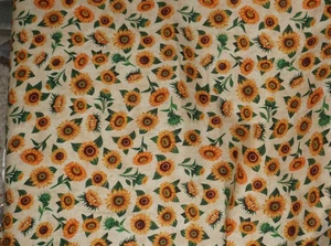 1 Yard x 42", QT Stoffe, "Sonnenblumen", Baumwolle Nähen/Quilten Stoff - Bild 1 von 1