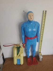 1961 Remco Frogman Scuba Diver 21” Accessories U S Navy Commando  Parts Repair  - Picture 1 of 24