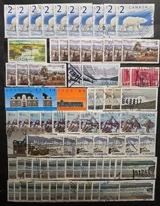 Canada High-Value ($1-$5) Stamp Lot Of 98 Used - Picture 1 of 19