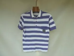 Lacoste Polo shirt Women's Medium Purple White Made in Spain 100% cotton pique - Picture 1 of 12