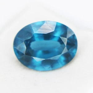 Certified Blue Lagoon Natural Tourmaline 6.50 Ct Oval Cut Loose Gemstones - Picture 1 of 9