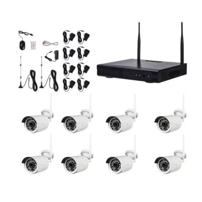 *OPEN BOX* Metra Home Theater SPY-NVR8720W 8-Channel Router & 8 Wireless Cameras - Image 1 of 4