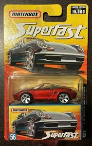 2006 MATCHBOX CAR #56 PORSCHE BOXSTER RED SUPERFAST - Picture 1 of 3
