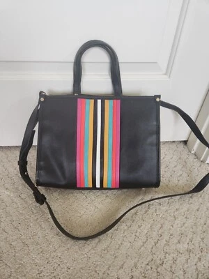 Bolso Cartera INC Negro/Multi Rayas Foto 1 de 4