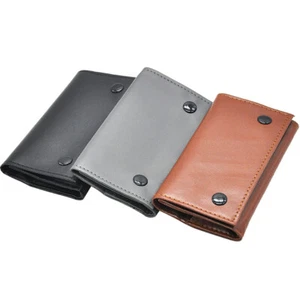 PU Leather Fold Small Wallet Bag Tobacco Pouch Holder Cigarette Case Coin Purse - Picture 1 of 9
