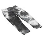 (L)Black White Tie Dye Yoga Pants Quick Dry High Elasticity Quick Dry BGS