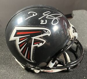 Deion Sanders Signed Atlanta Falcons Mini Football Helmet HOF PSA COA