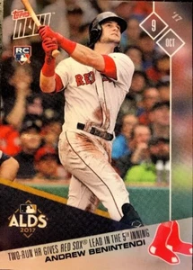 ANDREW BENINTENDI RC - 2017 Topps NOW "TWO-RUN HR GIVES RED SOX LEAD" #730 - Picture 1 of 2