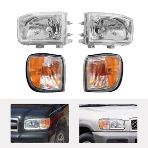 Faro + luces de esquina lado izquierdo y derecho 4 piezas para Nissan Pathfinder 1999-2004 - Imagen 1 de 12