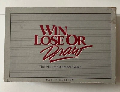 WIN LOSE OR DRAW Party Edition Game 1988 Complete - Image 1 of 4