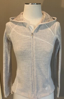 Cárdigan con capucha tejido con cremallera frontal marrón talla XS Mountain Hard Ware para mujer Foto 1 de 4