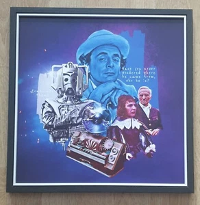 Doctor Who 7th Seventh Doctor 12"square Framed Silver Nemesis Artprint - Picture 1 of 1