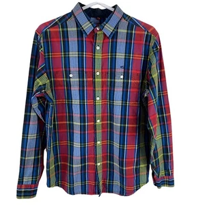 10.DEEP 10 Deep Plaid Shirt Men M Skateboard Emo Punk Hip Hop Rap Streetwear - Picture 1 of 12