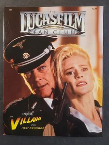 LUCASFILM FAN CLUB MAGAZINE #10 1990 VILLAINS OF THE LAST CRUSADE NM- - Picture 1 of 4