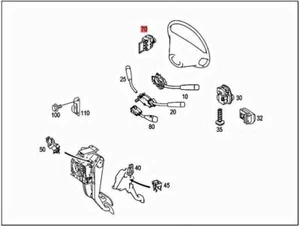Genuine MERCEDES A209 C209 CL203 S203 W203 W463 Switch 2095453408 - Picture 1 of 1