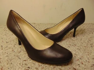 NEW Gucci Classic Pumps Brown Leather Heel Size 7.5B - Picture 1 of 12