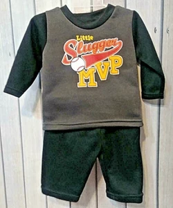Teddy Boom Little Slugger 2 Pc. Sweatshirt & Pants Boys 3-6 Months - Imagen 1 de 1