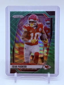 2024 Panini Prizm Football Isiah Pacheco #139 Green Wave Kansas City Chiefs - Picture 1 of 2