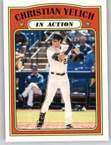 Heritage In Action Christian Yelich Insert 2021 MLB PWE Brewers #252 - Imagen 1 de 2