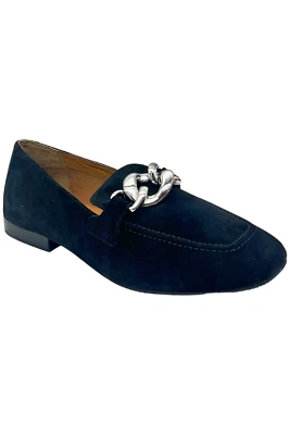 Mocasín Donald Pliner para mujer Bristol niño gamuza negro Foto 1 de 3