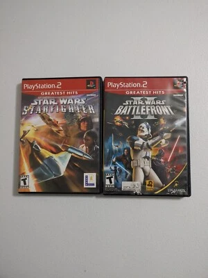 Star Wars: Battlefront II Greatest Hits & Starfighter Greatest Hits 2 Game Lot. - Image 1 of 4