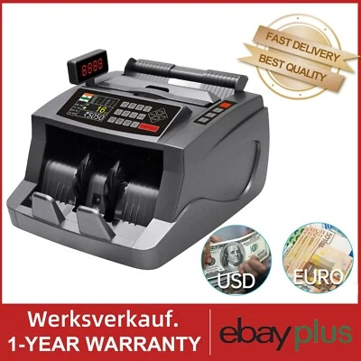 UV Geldzählmaschine Geldzähler Geldscheinzähler Banknotenzähler Geldprüfer MG - Bild 1 von 4