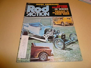 Rod Action junio 1978 líneas de freno trenzadas cableado CB interior fibra de vidrio - Imagen 1 de 1