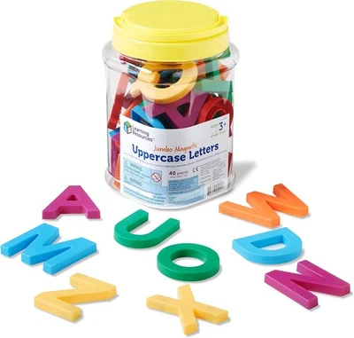 Learning Resources Jumbo Magnetic Uppercase Letters, Pack of 1, Multi Color  - Image 1 of 4