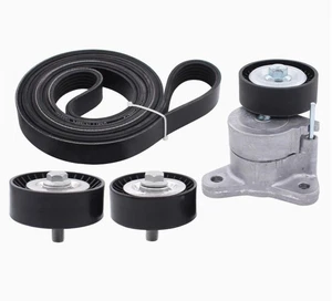 Serpentine Belt Tensioner Pulley Kit fit Chrysler 200 Sebring Jeep Compass Dodge - Foto 1 di 5
