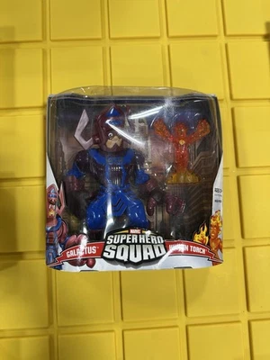 Marvel Super Hero Squad SEALED Mega Figure Wave 1 GALACTUS & HUMAN TORCH H64 - Image 1 of 2