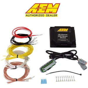 GENUINE AEM 22-Channel CAN Sensor Module (PN 30-2212) Incl Harness Wires & Cable - Picture 1 of 2