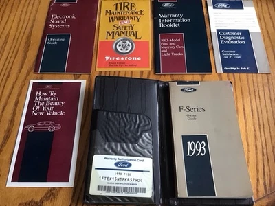 1993 OEM Ford F-Series F-150/F-250/F-350 Truck Owner’s Manual User Guide - Изображение 1 из 3
