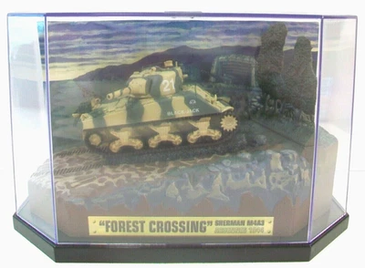 MATCHBOX COLECIONÁVEIS FOREST CROSSING SHERMAN M4A3 TANQUE FUNDIDO ESCALA 1/72 1944 - Imagem 1 de 4