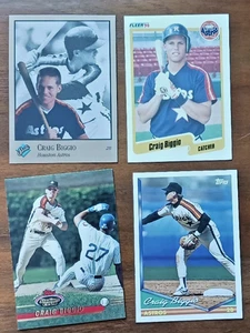 Craig Biggio Baseball Cards -(4) NM - Picture 1 of 2