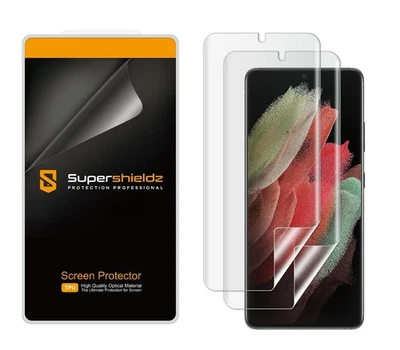 Paquete de 2 protectores de pantalla Supershieldz para Samsung S21 Ultra 5G nuevos Foto 1 de 2