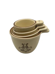 Vintage Pfaltzgraff Dorf Messbecher 4er Set (1, 1/2, 1/3, 1/4 Tasse) - Bild 1 von 6