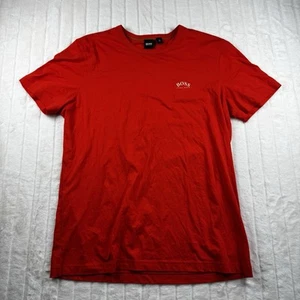 Camiseta HUGO BOSS Curvada Logo Gráfico Para Hombre XL Naranja Informal Cómoda Ligera - Imagen 1 de 10