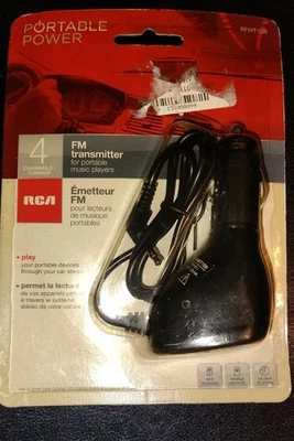 Adaptador de encendedor de cigarrillos transmisor FM de entrada de 3,5 mm RCA RFMT10Z *OFERTA** Foto 1 de 2