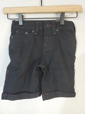 Shorts jeans True Religion Geno descontraído fino infantil masculino tamanho 5  - Imagem 1 de 4