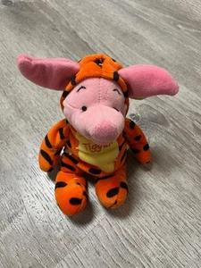 Disney Store Exclusive Piglet as Tigger 8" Bean Bag Plush Toy Halloween - Picture 1 of 2