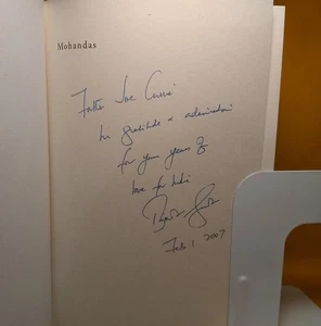 Mohandas by Rajmohan Gandhi 2006 HCDJ Signed to Jesuit Priest – Gandhi Biography - Picture 1 of 21
