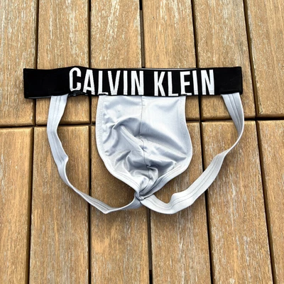Calvin Klein CK Hombre Gris Claro Intenso Power Jock Jockstraps Ropa Interior Talla M Foto 1 de 4