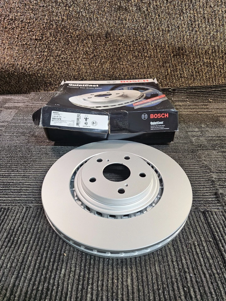 Rotor de freno de disco delantero Bosch QuietCast 50011479 para 08-21 Lexus Toyota AWD Foto 1 de 4