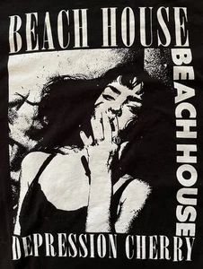 NWOT 2015 Beach House Depression Cherry Band Shirt, Black, Men’s L, Dream Pop - Picture 1 of 8