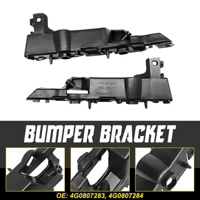 2X Retenedor de parachoques delantero izquierdo y derecho negro para Audi S6 A6 Quattro 2012-2018 EXV Foto 1 de 4